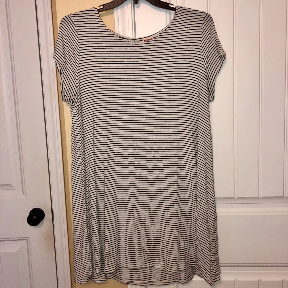 black and white swing dress